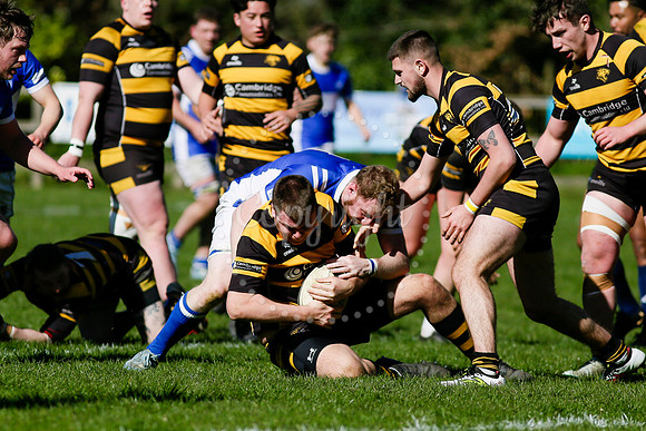 Rugby action from Diss vs Ely