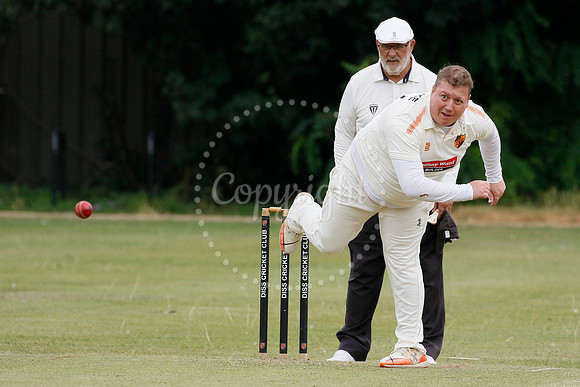 Cricket action from Diss vs Thetford Town