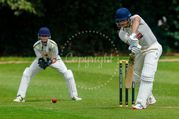 Cricket action from Diss CC v Lowestoft