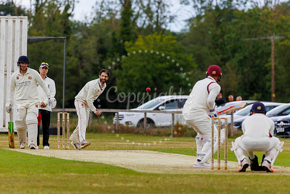 Cricket action from Garboldisham v Fakenham