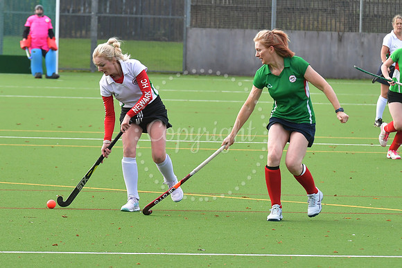 Newark Ladies 2nds ( white) v Newark Ladies 3rds (green) hockey