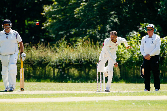 Cricket action from Old Buckenham vs Lowestoft