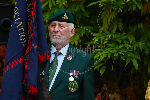 Rose Garden, Abbey Gardens Remembrance service. Picture by Mark