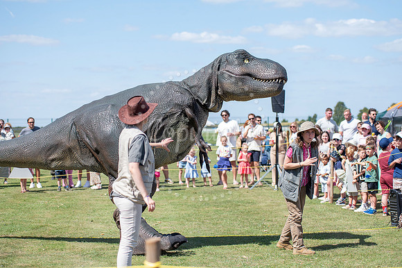 NJ July Racecourse, NewmarketDinosaur day.  Picture by Mark Wes