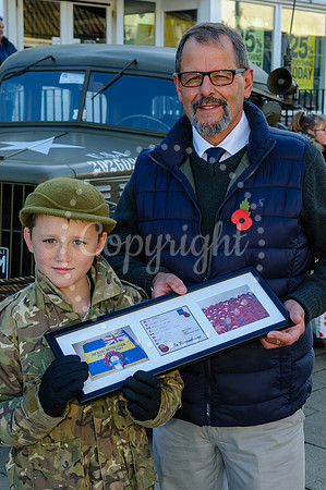 The launch of the Poppy Appeal in Diss Market Place by the Royal British Legion