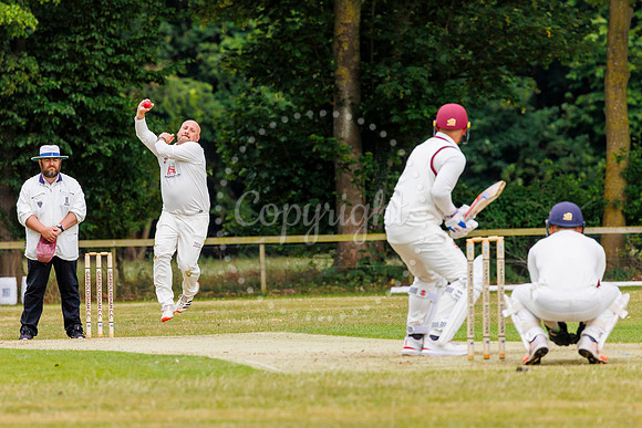 Cricket action from Garboldisham v Fakenham