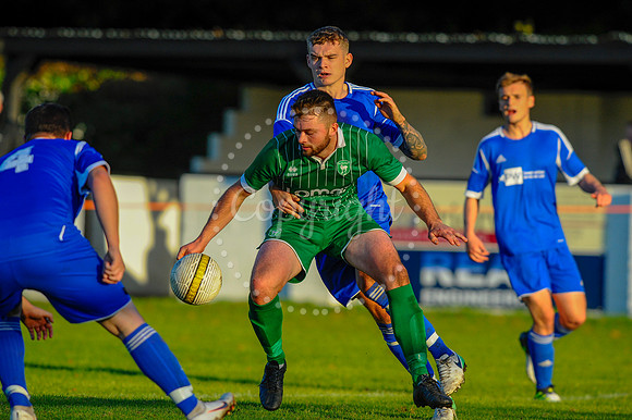 Football action from East Harling v Watton