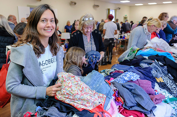 Emma Poppenborg who holds a annual jumble sale at Wortham Village Hall.