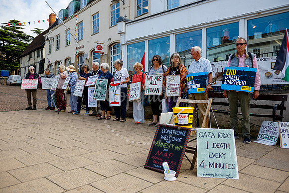 Waveney Valley MP Adrian Ramsay joined the vigil in Diss for the