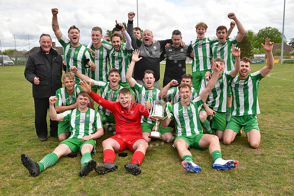 Willie Hall Cup Final. Holy Trinity (Green) v Rose and Crown (Bl