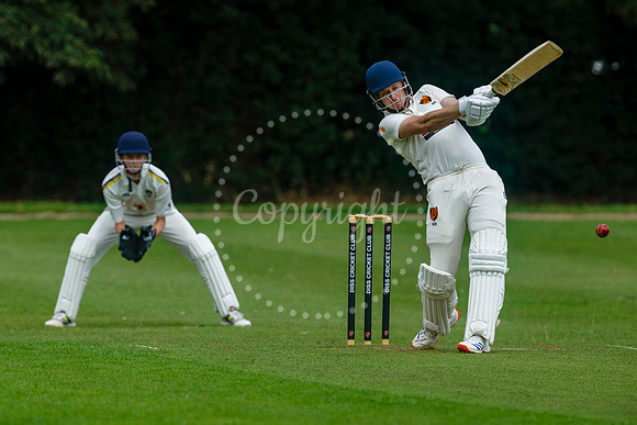 Cricket action from Diss CC v Lowestoft