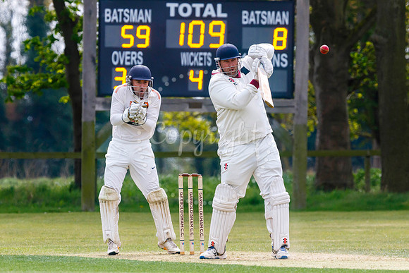 Cricket action from Garboldisham and Diss.