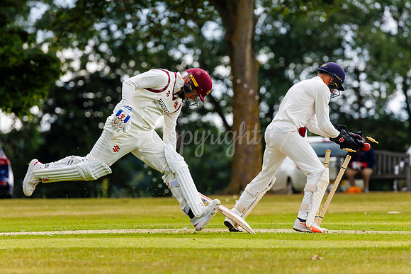 Cricket action from Garboldisham v Fakenham