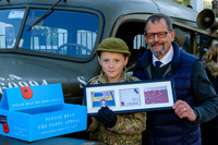The launch of the Poppy Appeal in Diss Market Place by the Royal British Legion