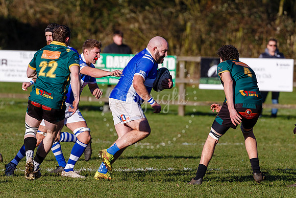 Rugby action from Diss vs Bury St Edmunds II