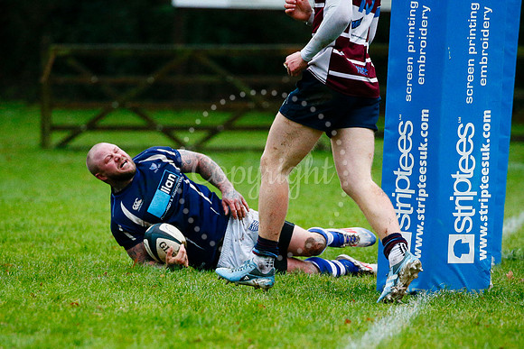 Rugby action from Diss vs Shelford II