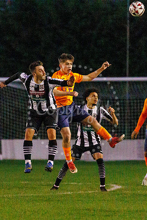 Football action from Diss Town Swaffham Town