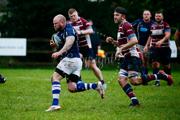 Rugby action from Diss vs Shelford II