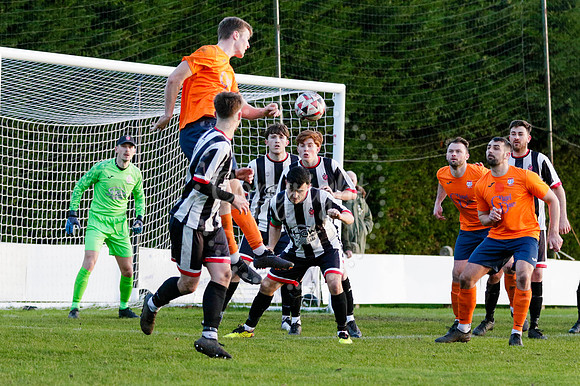 Football action from Diss Town vs Harwich & Parkeston