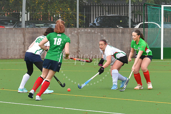 Newark Ladies 2nds ( white) v Newark Ladies 3rds (green) hockey