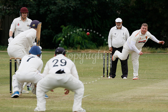 Cricket action from Diss vs Thetford Town