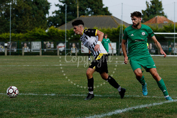 Football acton from Harleston Town vs  Biggleswade Town