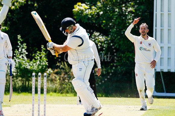 Cricket action from Old Buckenham vs Lowestoft