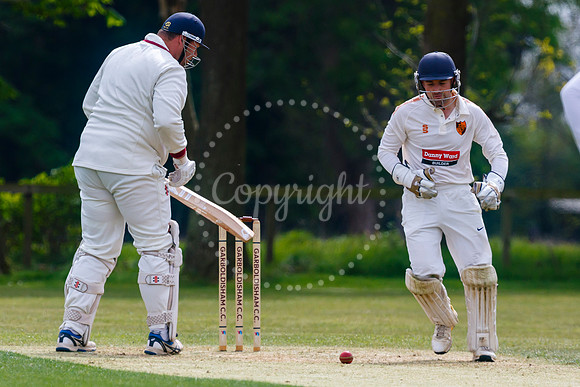 Cricket action from Garboldisham and Diss.