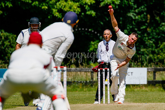 Cricket action from Old Buckenham vs Lowestoft