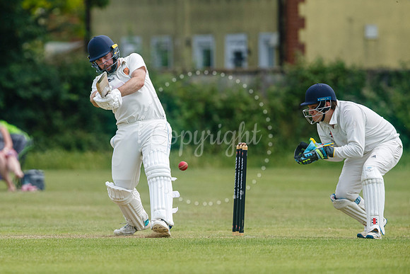 Cricket action from Diss v Hethersett