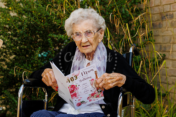 Oaklands care home resident Maud Cattermole has turned 103
