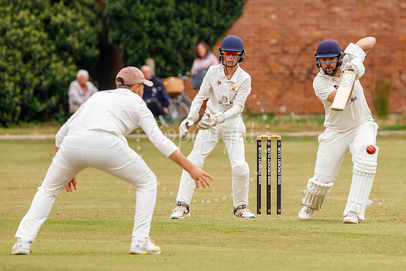 Cricket action from Diss vs Great Melton