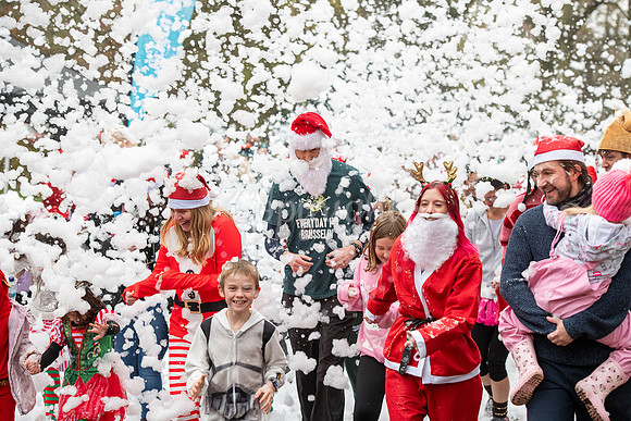 Nowton Park, Bury St EdmundsBrave Futures Snow Dash - a festive
