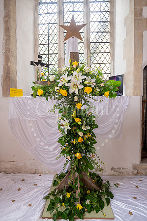All Saints Church, HundonHundon Annual Flower Show, on the them
