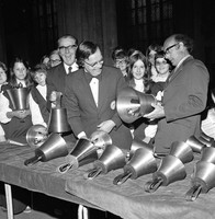 Bellringers at Newark Parish Church - 50 years ago