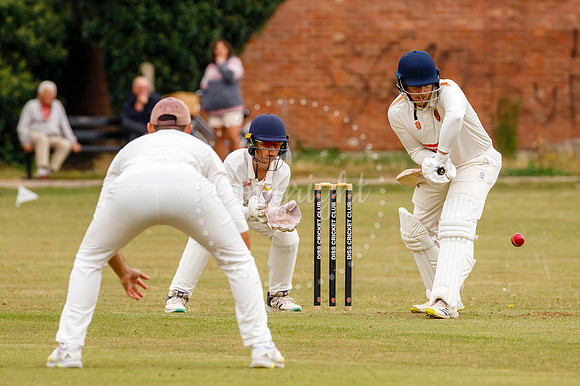 Cricket action from Diss vs Great Melton