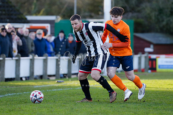 Football action from Diss Town vs Harwich & Parkeston