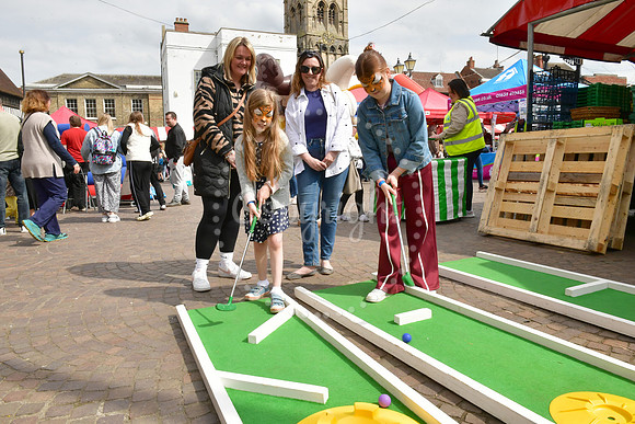 Beaumond House Easter fun day in Newark Market Place
