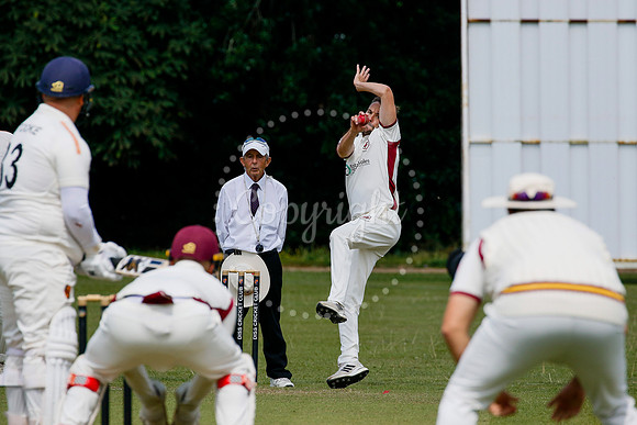 Cricket action from Diss vs Old Buckenham
