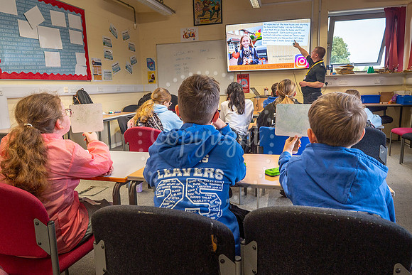 NJ West Suffolk CollegeCrucial Crew..Pupils from Paddocks primary school and Great Heath, Mildenhall. Picture by Mark Westley
