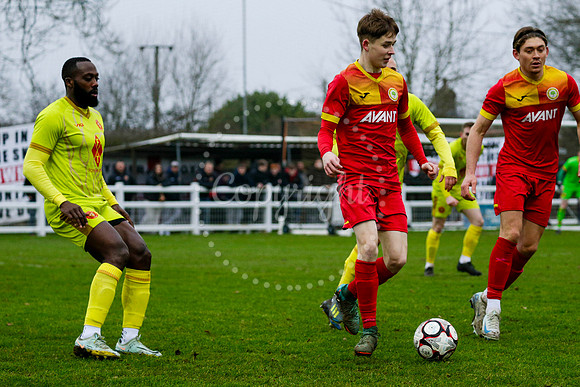 Football action from Walsham-le-Willows vs Whitstable Town