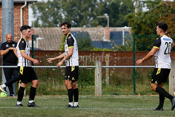 Football acton from Harleston Town vs  Biggleswade Town