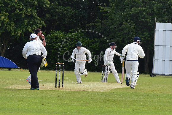 Balderton v Mansfield Hosiery Mills cricket action