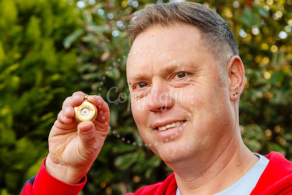 Metal detectorist Rob Webster