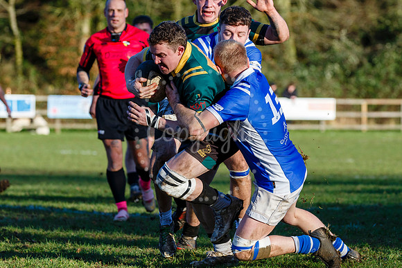 Rugby action from Diss vs Bury St Edmunds II