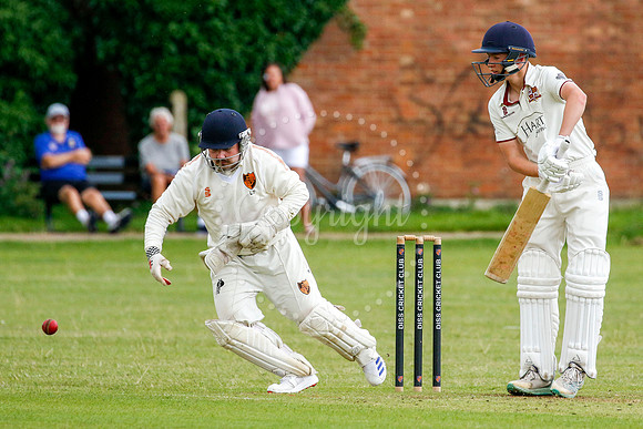 Cricket action from Diss vs Downham Stow II