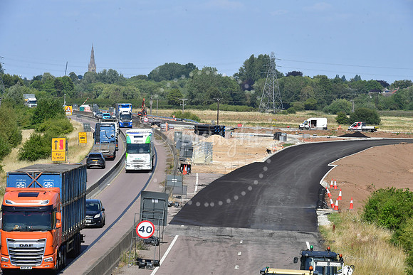 Construction work on Southern Link Road connection to A46