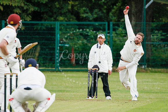 Cricket action from Diss vs Downham Stow II
