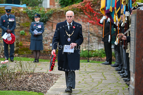 Rose Garden, Abbey Gardens Remembrance service. Picture by Mark