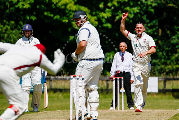Cricket action from Old Buckenham vs Lowestoft
